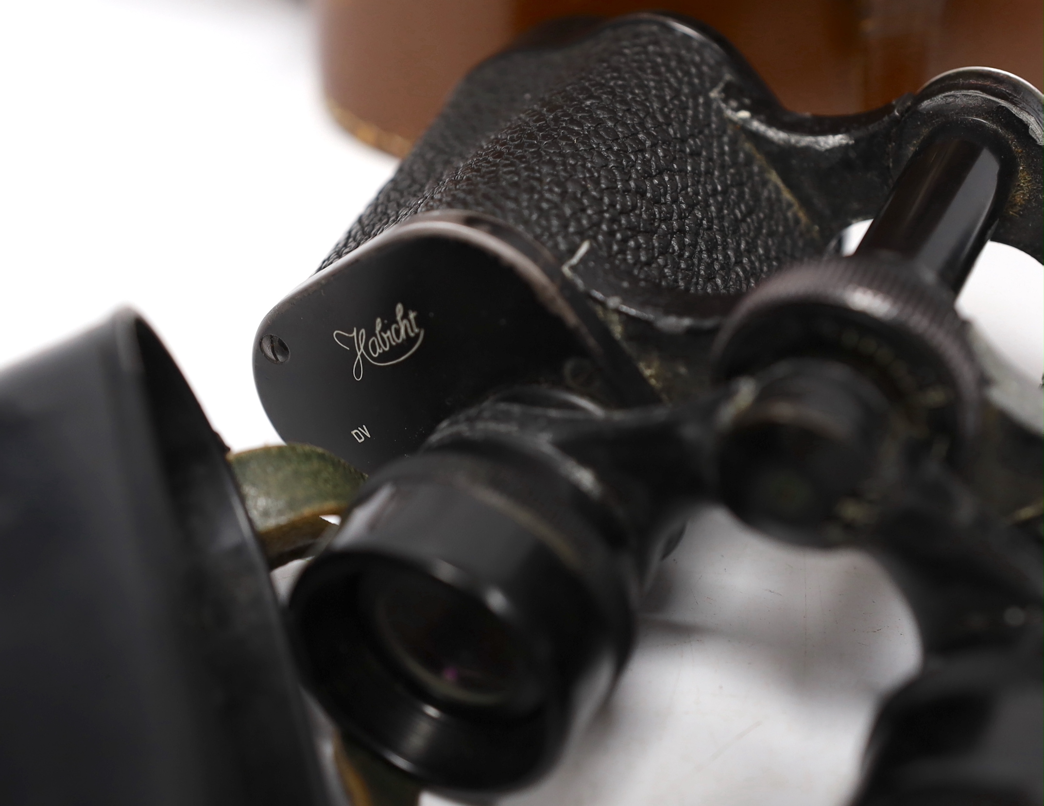 A pair of Swarovski Optik Habricht 8 x 30 binoculars, serial no. 805827, cased